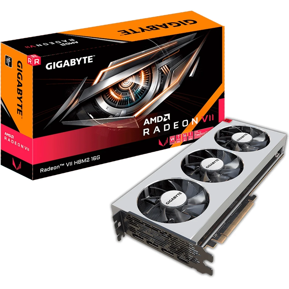 Видеокарта Gigabyte AMD Radeon Radeon VII 1750MHz 16384MB 2000MHz 4096 bit RTL [GV-RVEGA20-16GD-B]