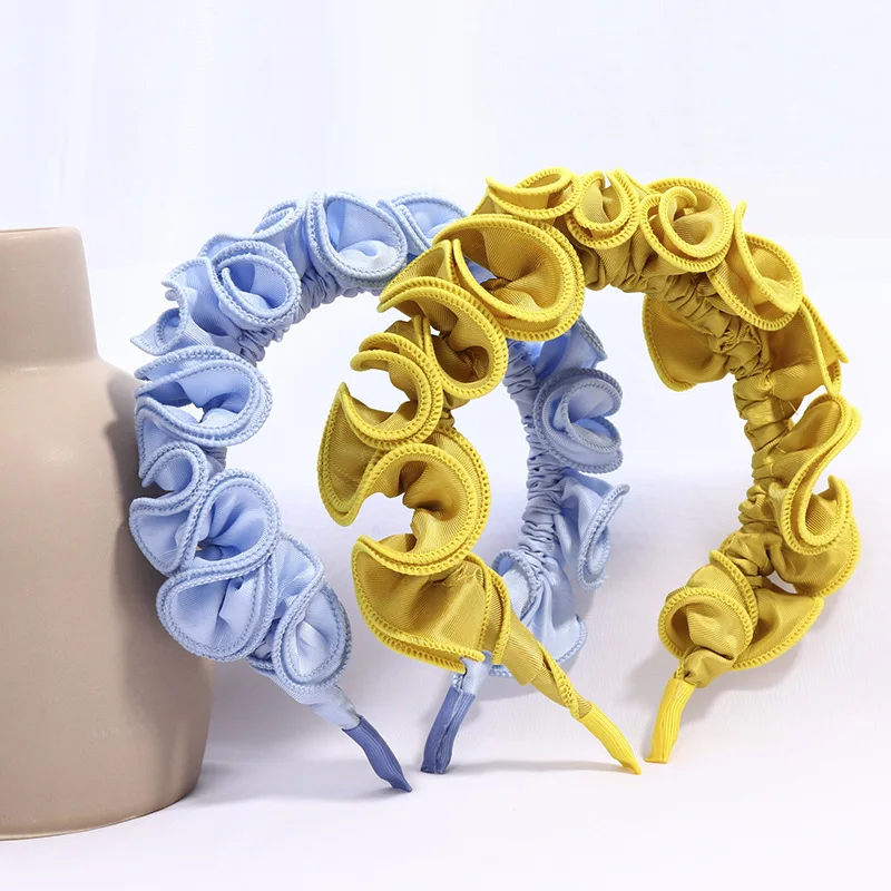 

High Quality High-end Fabric Headwear Pressure Hair Headband Fresh Fashion Head Hoop Bezel Rims Women Ladies Hair Accessories