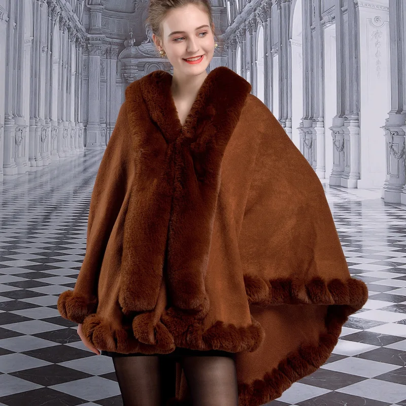 LIDNM / SHAWL COLLAR CAPE COAT 【M】 drape-collar-linen-cloak-coat-