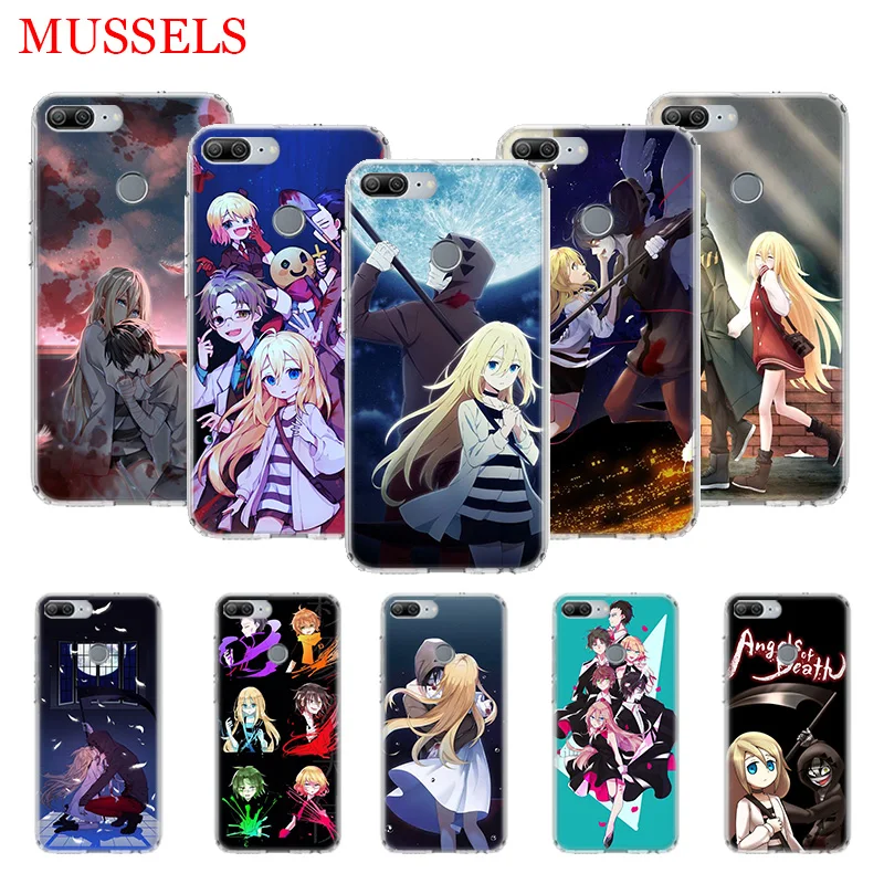 

Angels of Death Cartoon TPU Phone Cases for Huawei Honor 8X 20 9 10 Lite 8A 10i 20i 8S V20 Y5 Y6 Y7 Y9 2019 Coque Cover Capa