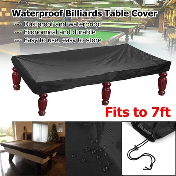 

215x125x14cm PVC Table Billiard Cover feet Billiard tennis Table Cover R.ips Resistant Oxford Pool Table Billiard Cover