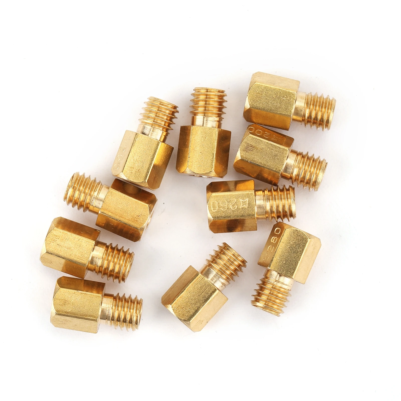 Areyourshop для MIKUNI VM/ТМ/TMX карбюратор 200-290 220 250 4/042 10 шт. шестигранный Тип основной струи Алюминий мотоцикл Запчасти