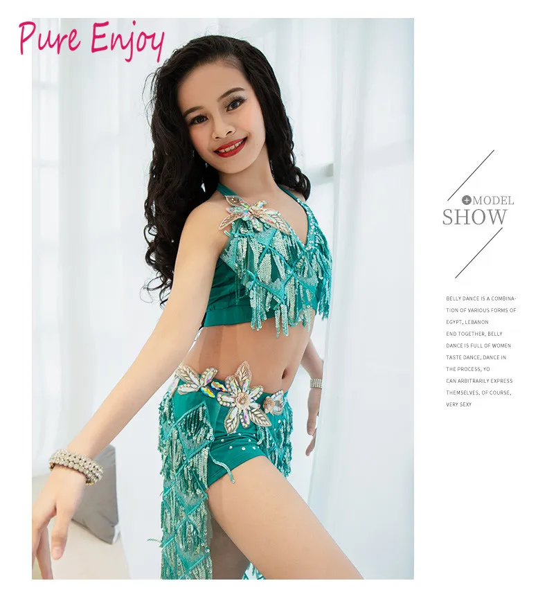 Детский спектакль Belly Dance Service комплект с блестками Конкурс восточных танцев Танцевальный костюм