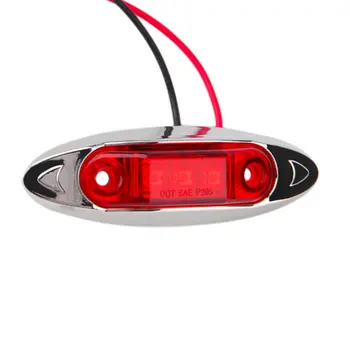 

Newest Best Promotion 12V Waterproof 3LED Beads Car Trailer Truck Edge Side Marker Clearance Light F5 Straight Bulb Warning Lamp