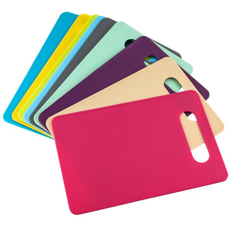 

Plastic Fruit Chopping Blocks Cutting Board Hanging Hole Chopping Board Cutting Fruit Vegetables Kitchen Essential Gadget N