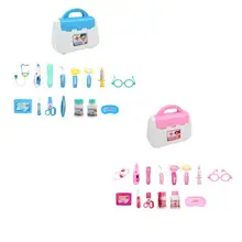 Plastics Simulation Dentist Medicine Box Suit Kids Toy Play Pretend Doctor Case Girl Gift Play House Toy Accessories