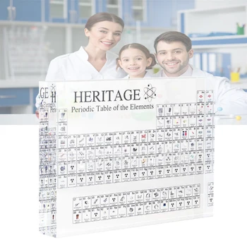 

Acrylic Elements Periodic Table Display Kids Teaching School Day Birthday Gifts Chemical Element Display Home Card Decor