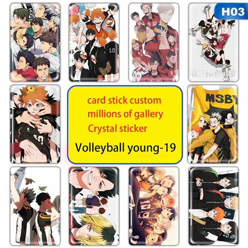 N  Naruto 10pcs/set Card Paster Card Sticker Credit 