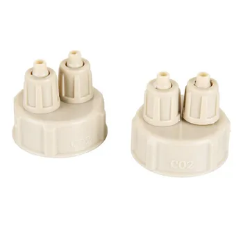 

2PC Aquarium CO2 System Pro Tube Valve Guage Bottle Cap Kit Fish Tank Live Plant DIY Air Diffuser Generator Tool Part