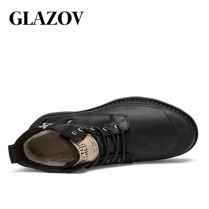 Мужские ботинки Martens коричневые повседневные ботильоны из натуральной кожи