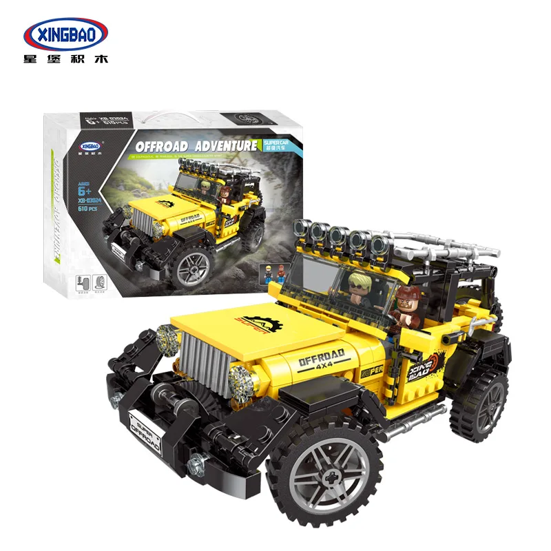 

XINGBAO Xb03024 Super Car Creative Science And Technology off-Road Sports Car Unit Blocks on Wheels Toy