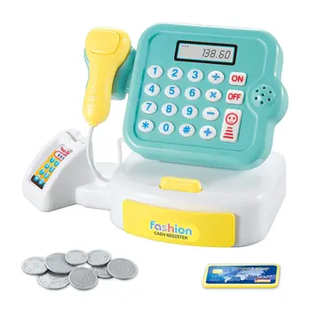 

Children'S Home Toys Mini Supermarket Cashier Toys Calculate Girls'Gifts With Sound And Light Cash Register Toy