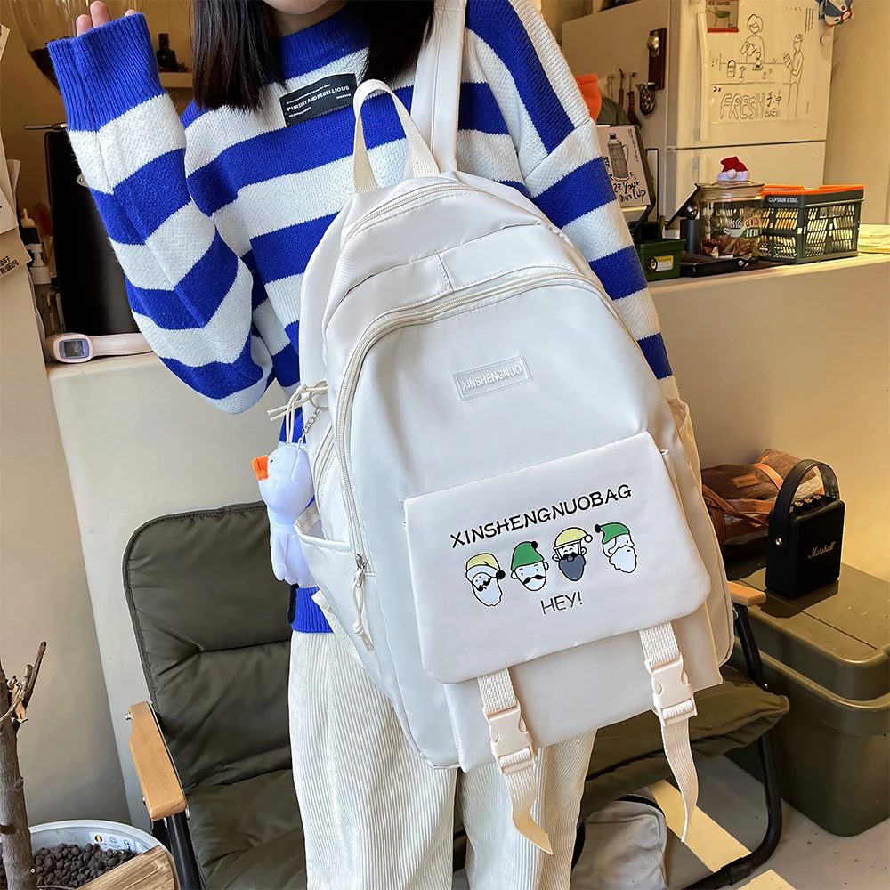 Student backpack Korean style fashion college style junior high school ...