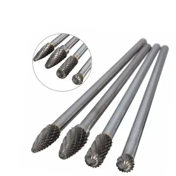 

4Pcs Efficient Double Cut Long Reach Burr Grinding Milling Tungsten Steel Carbide Set