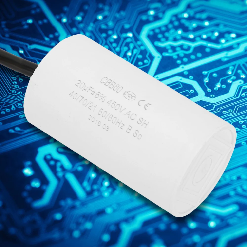 Новый двигатель пусковой конденсатор CBB60 двигателя 450V 20 мкФ Microfarad конденсаторы с