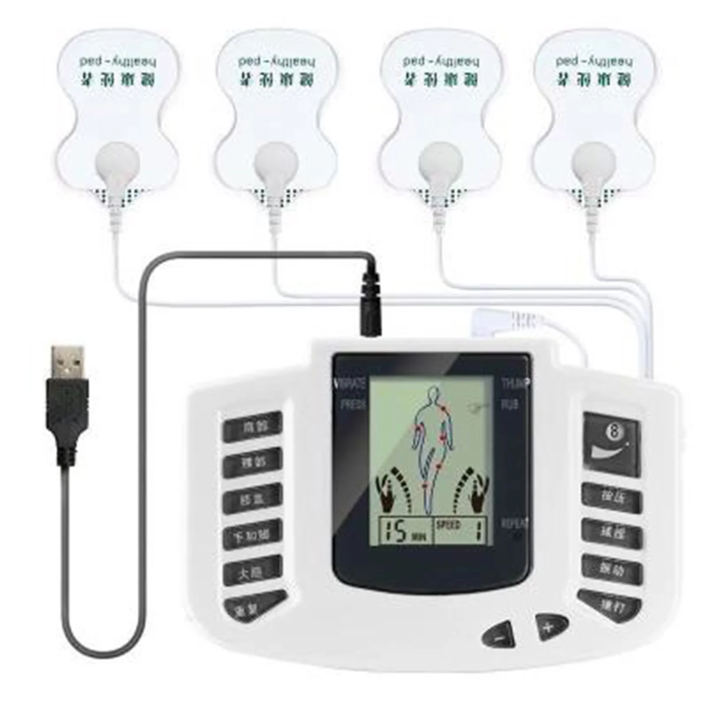 

Digital Electrical Muscle Stimulator Slimming Massager Acupuncture Therapy Massager Body Massager for Shoulder Neck Legs Massage