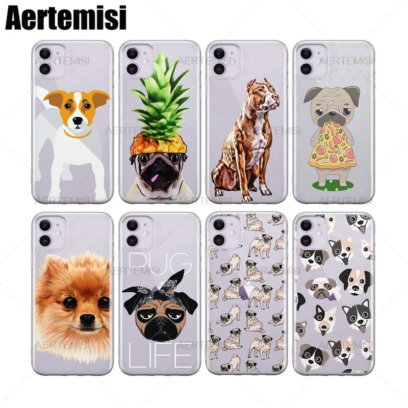 Aertemisi Schnauzer прозрачный чехол из ТПУ для iPhone 6 6s 7 8 Plus X XS XR 11 Pro Max|Бамперы| |