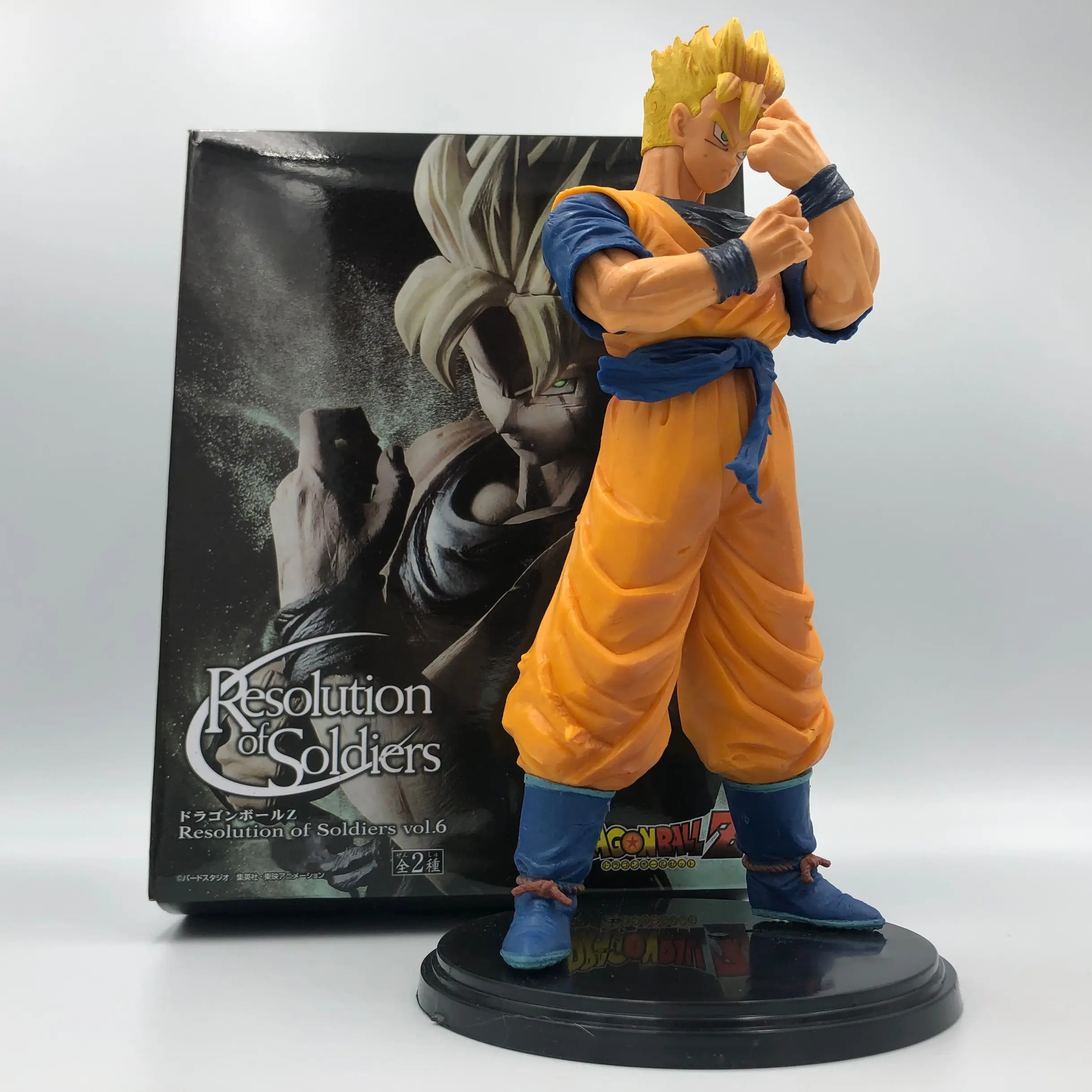 21 см Dragon Ball Z Broly Goku Vegeta Gogeta Gohan стволы ячейки ПВХ Коллекционные Фигурки игрушки для Рождественский подарок