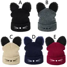 Hat Women Men Knitted Warm Winter Hats For Women Men Solid Hip-hop Casual Cuffed Beanies Bonnet