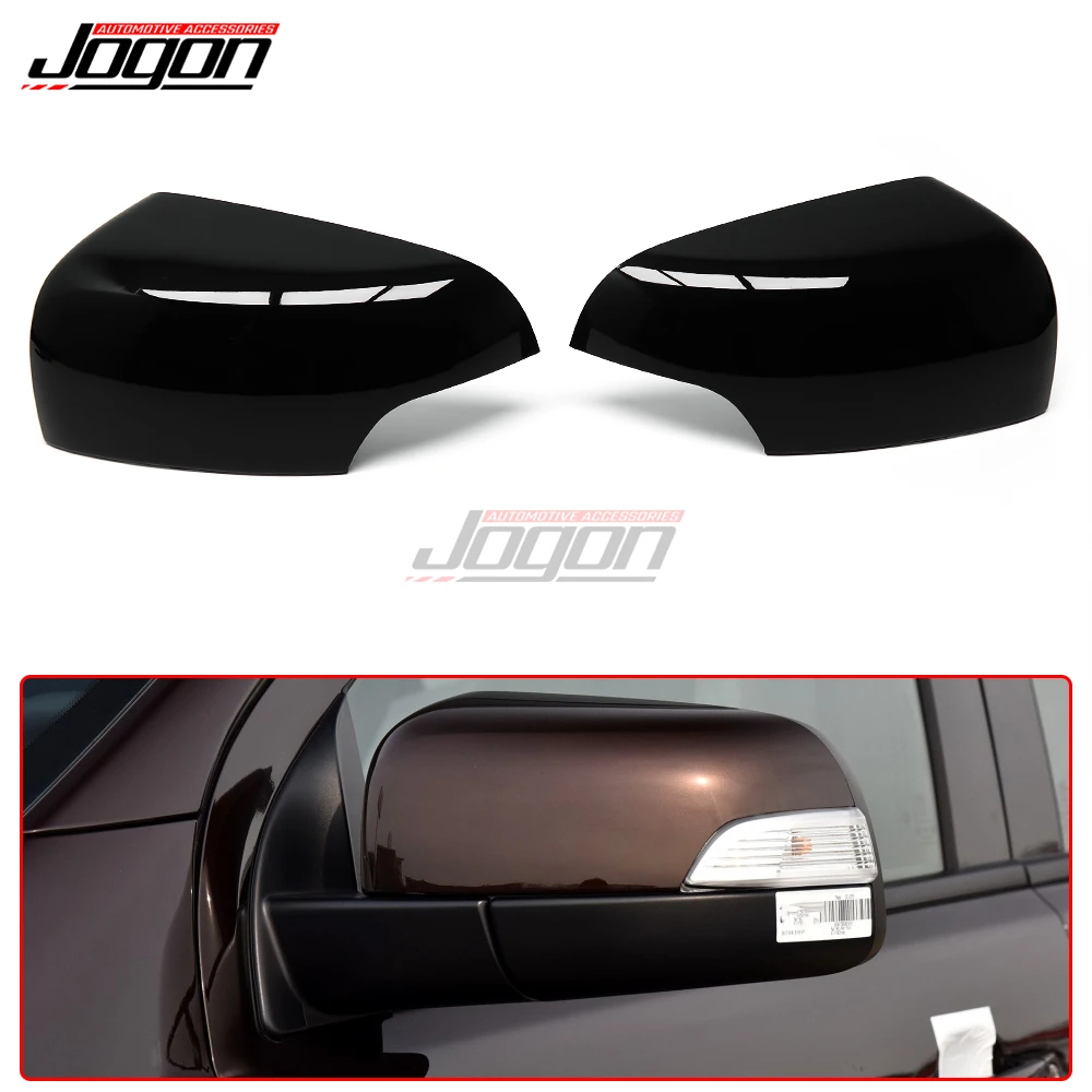 For Ford Ranger T6 Raptor Wildtrak 2012-2021 Everest 2015-2021 Gloss Black  Side Mirror Caps Rearview Mirror Cover Case Replace