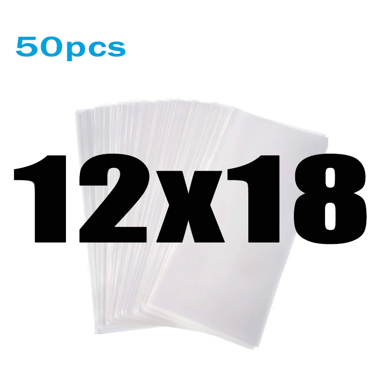 12x18cm 100pcs Прозрачный целлофановый пакет Opp пластиковые пакеты для конфет, леденцов, печенья, упаковка для свадебной вечеринки, подарочная сумка - Цвет: 12x18cm 100pcs