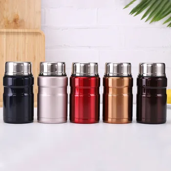 

710ML Stainless Steel Insulated Lunch Box Outdoor Portable Thermos Bottle Food Soup Container Student Office Worker Lunch Box