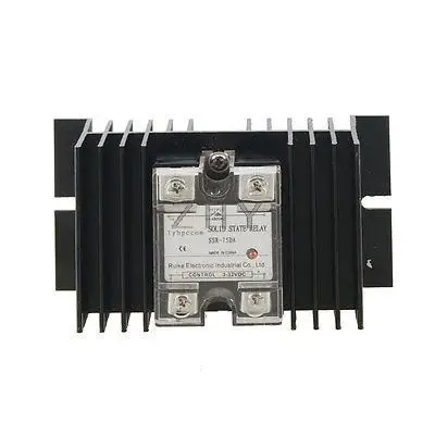 

75A DC-AC Single Phase Solid State Relay SSR DC 3-32V to AC 24-480V + Heat Sink