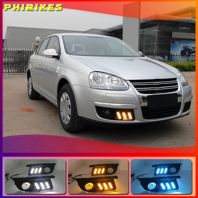 

2x автомобильные светодиодсветодиодный дневные ходовые огсветильник для VW Jetta MK5 Sagitar 2006-2010