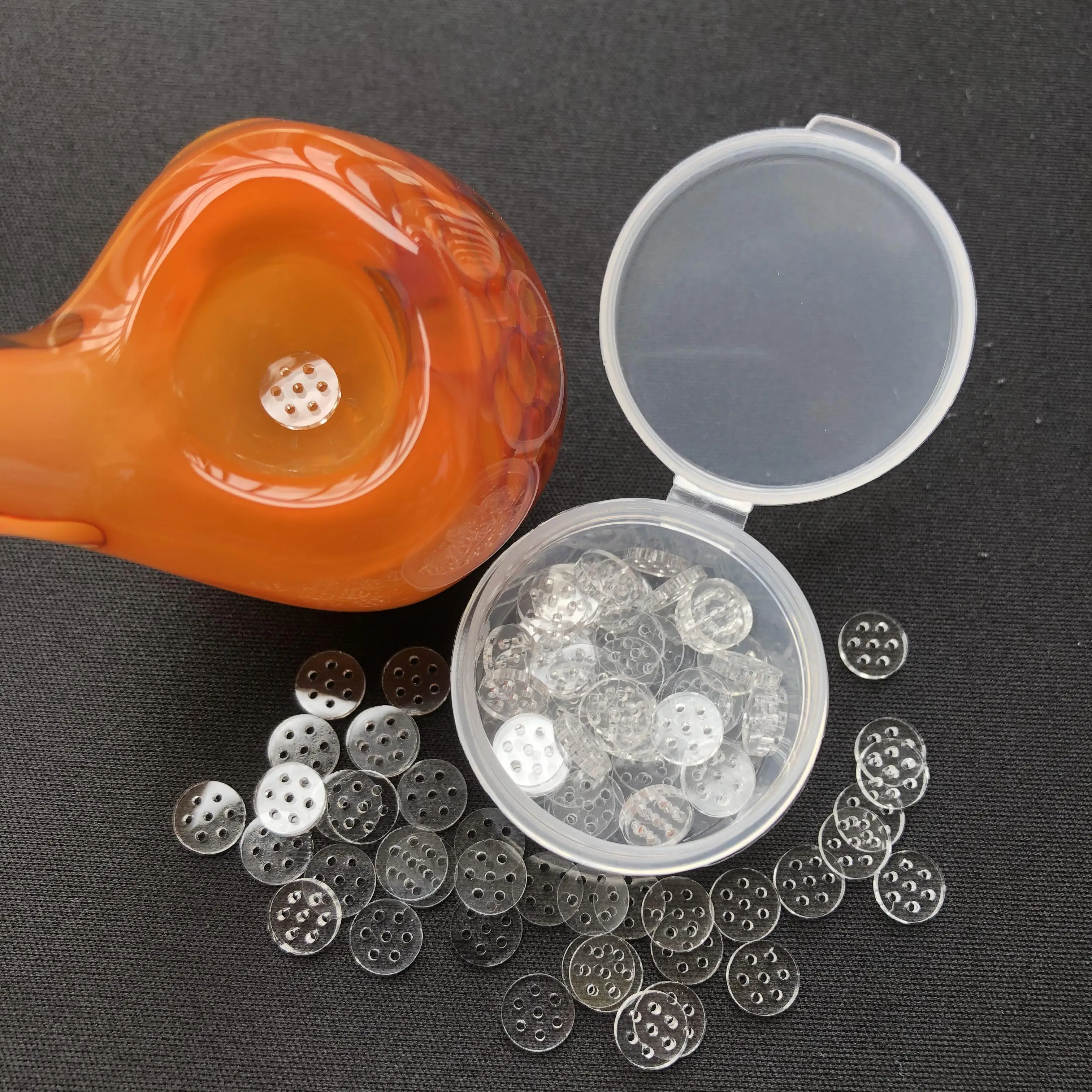 0.315" (8mm) Glass Screens Filters Suitable for Smoking Pipes-5 Pieces smoking pipe filters