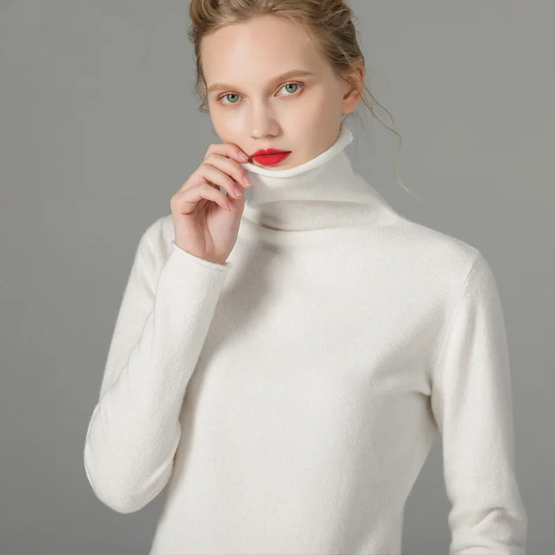 Turtleneck Women Sweaters 2020 Autumn Winter Sweater Knitted Pullover Long Sleeve Woman Sweaters Tops Soft Jumper Pull Femme