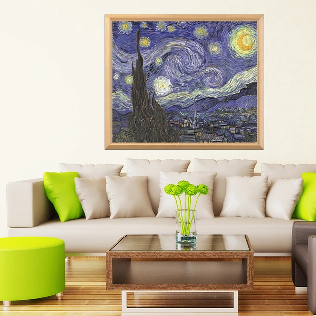 More Discounts for Large Size Famous Painting 5D DIY Diamond Painting Full Square Round Diamond Embroidery Rhinestone Picture 3