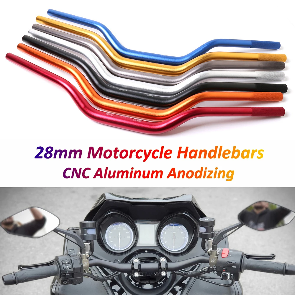 11/8‘’ 28mm Handlebars Aluminum Alloy Motorcycle Sandblasting