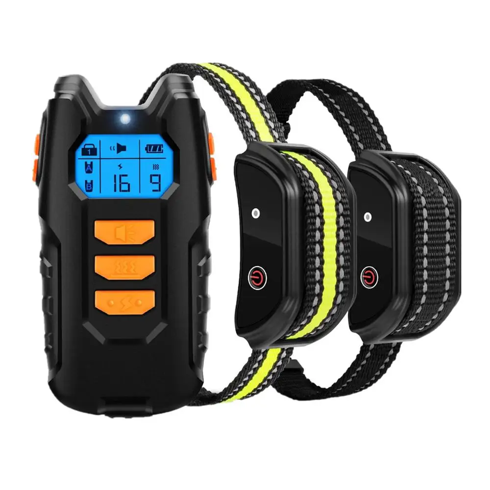 Dogreat-collares de entrenamiento eléctrico para perros, Control remoto para mascotas, resistentes al agua, recargable, vibración, antiladridos, 2 perros