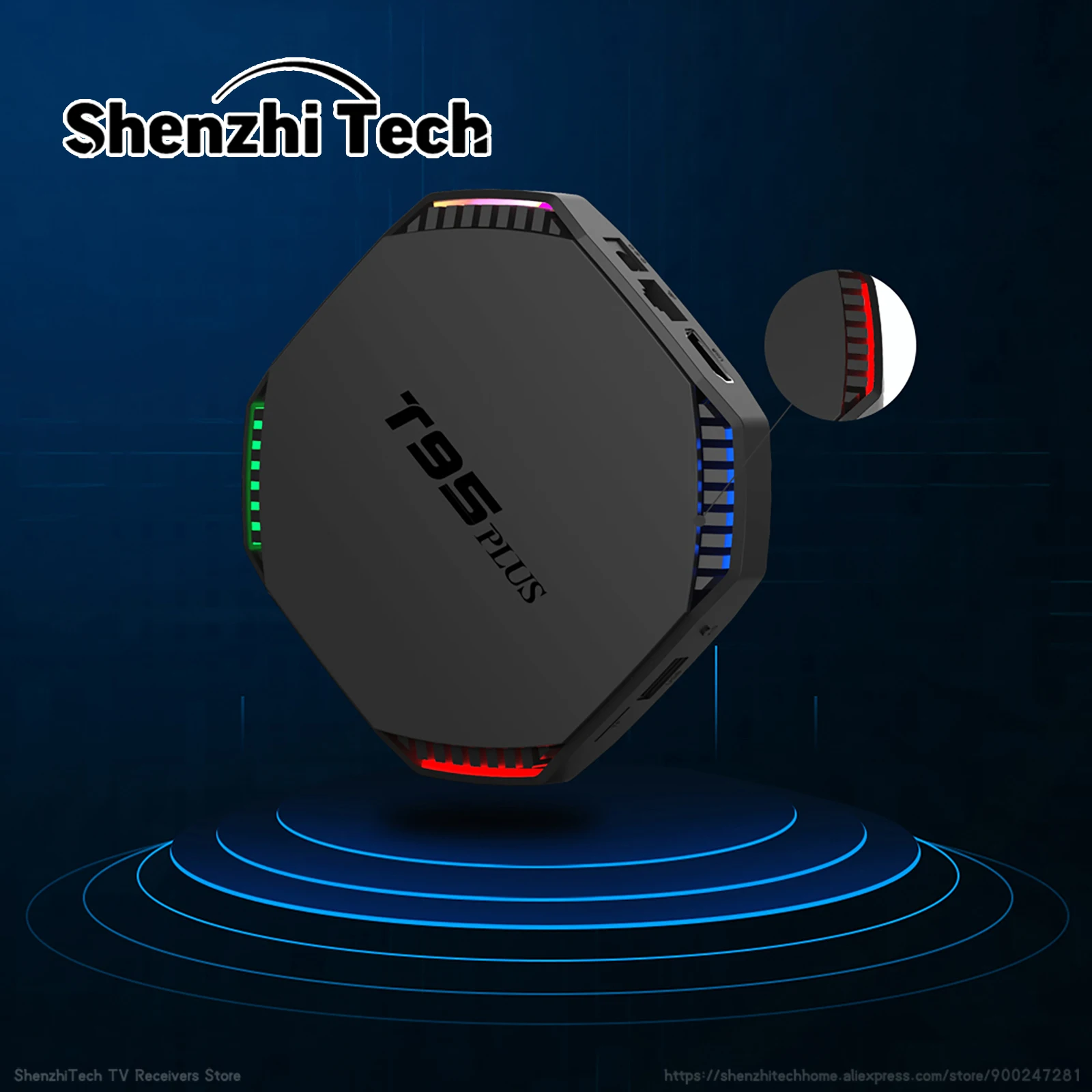 T95 плюс 4K ТВ Box Android 11 с RK3566 4 ядра ГБ 8 Оперативная память 32GB/64GB Встроенная WI-FI Smart