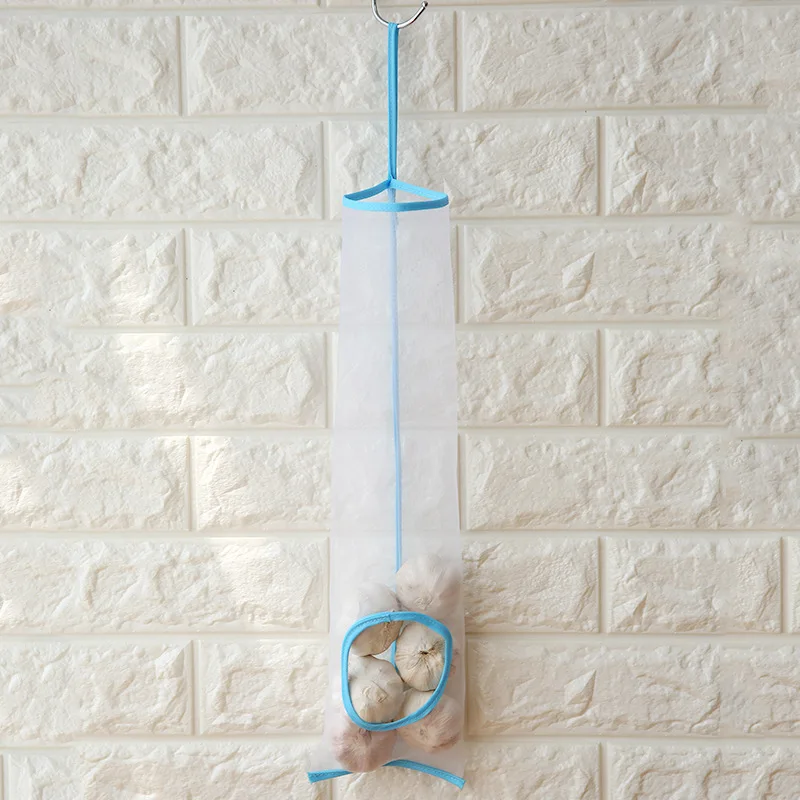 

Creative grid hanging fruit and vegetable bag kitchen litter bag collection net bag