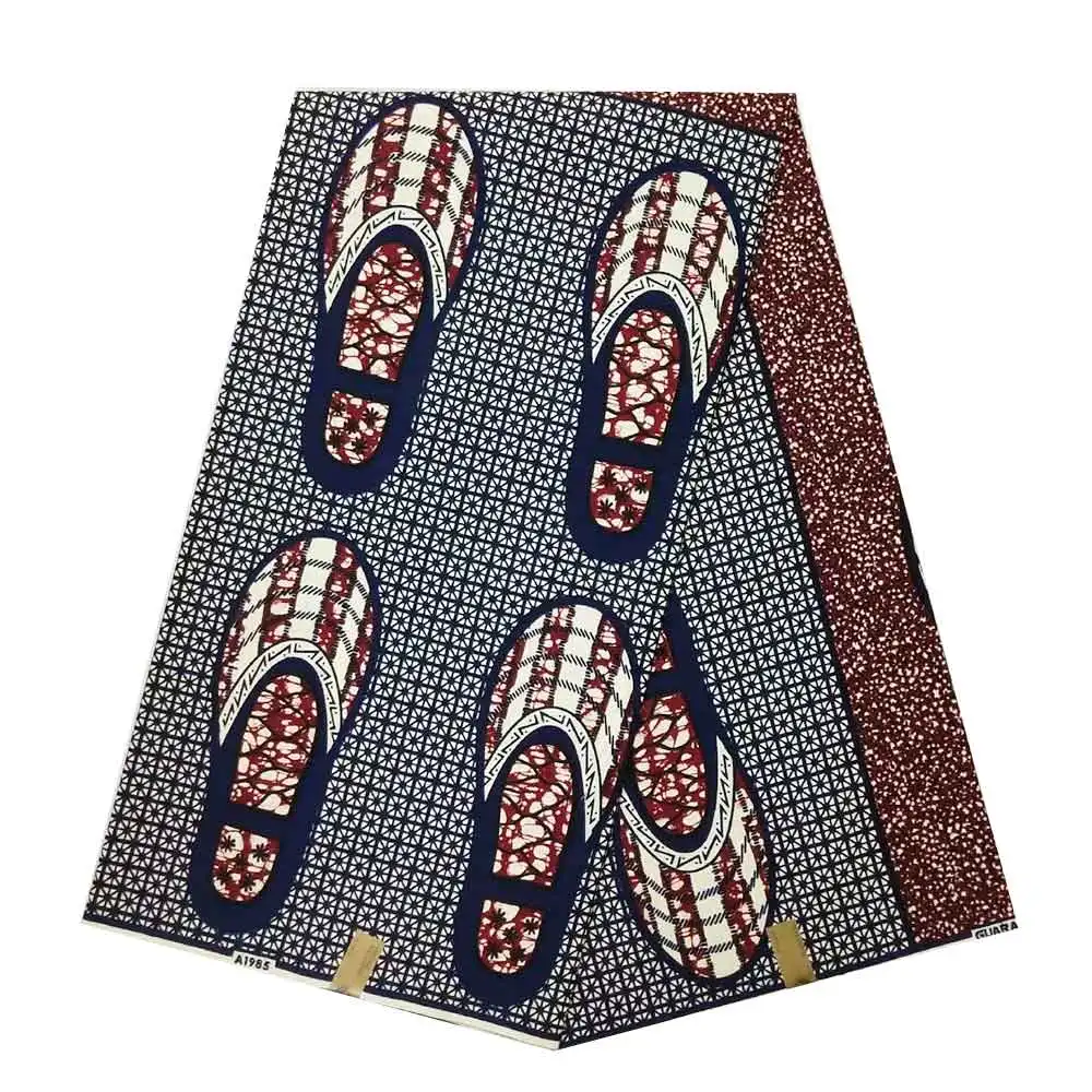 Качественная голландская восковая африканская вощеная ткань принтом для платья для женщин дизайн настоящий голландский настоящий блочный воск хлопок - Цвет: As Picture