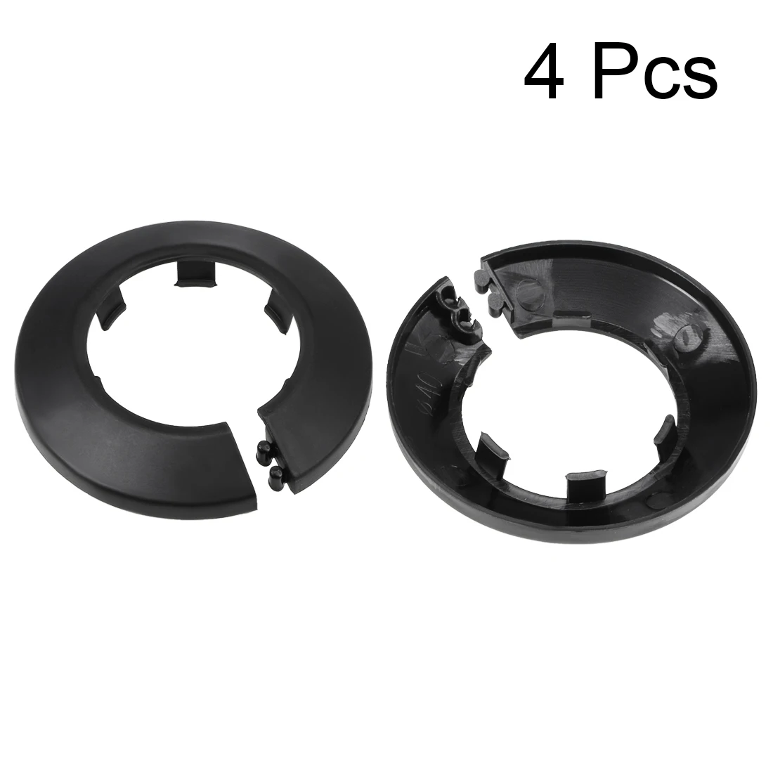 Uxcell Pipe Collar 13/17/21/25/33/35/41.5/44/50/64/75/90mm PP Radiator Escutcheon Pipe Cover Decoration White/Black 4Pcs pipe cover