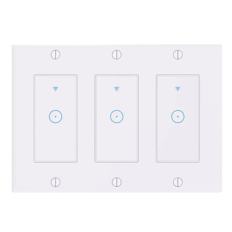 1/2/3 Умный дом WiFi сенсорный светильник настенный выключатель Панель для Alexa/Google APP