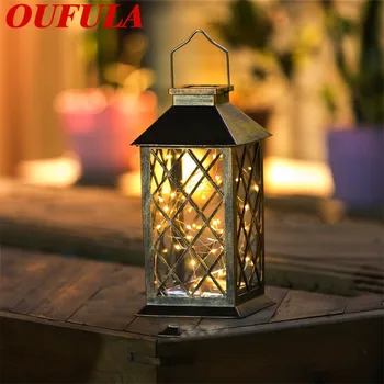 

OUTELA New Solar Portable Lantern Led Light Christmas Outdoor Garden Courtyard Palace Lamp Hanging Light