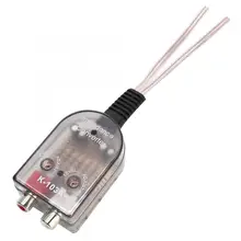 Автомобильный стерео Регулируемый динамик высокого до низкого гнезда линия RCA аудио преобразователь импеданса автомобильные аксессуары