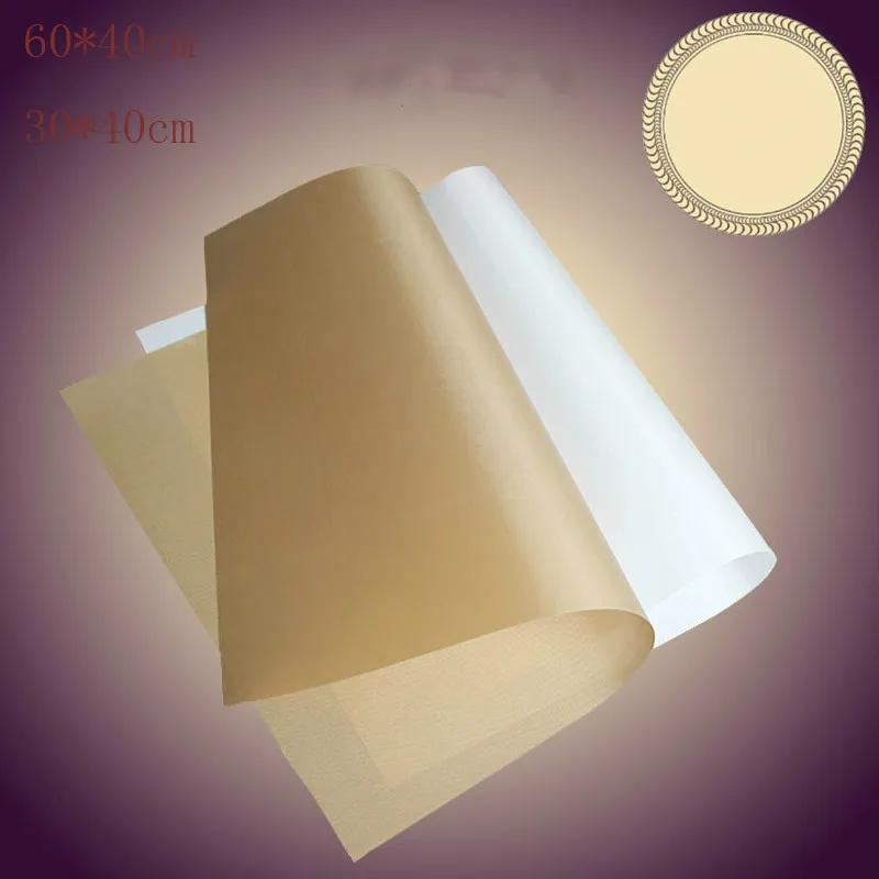 

Teflon Heat Press Pad Reusable Baking Mat Non Stick Craft Sheet Heat Resistant Easy to Clean BBQ Grill & Baking Mats Macarons