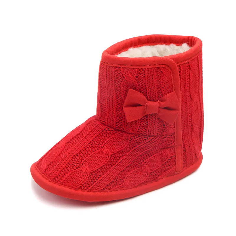 D1646-Red Детские зимние сапоги для младенцев, малышей, новорожденных, милые Мультяшные медведи, обувь для девочек и мальчиков, для первых ходунков, очень теплые зимние ботинки - Цвет: D1646-Red