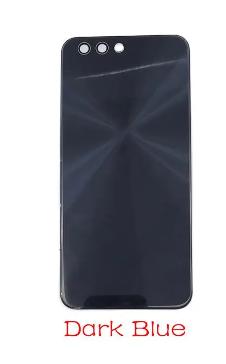 Новая задняя крышка батарейного отсека стеклянная задняя дверь для Asus Zenfone 4 ze554kl сменная наклейка на жилье клейкая - Цвет: Dark blue