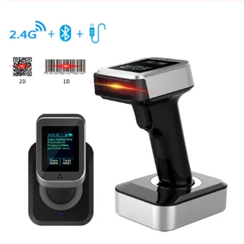 

1d 2d Bluetooth Barcode Scanner Wireless,PDF 417,Data Matrix,QR code Reader,30-100 Meters Wireless Transfer Distance