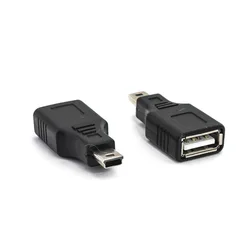 Car adapter Mini T-type to USB female port 5PIN Male to USB female usb adapter mp3 interface 2/5/10 pcs