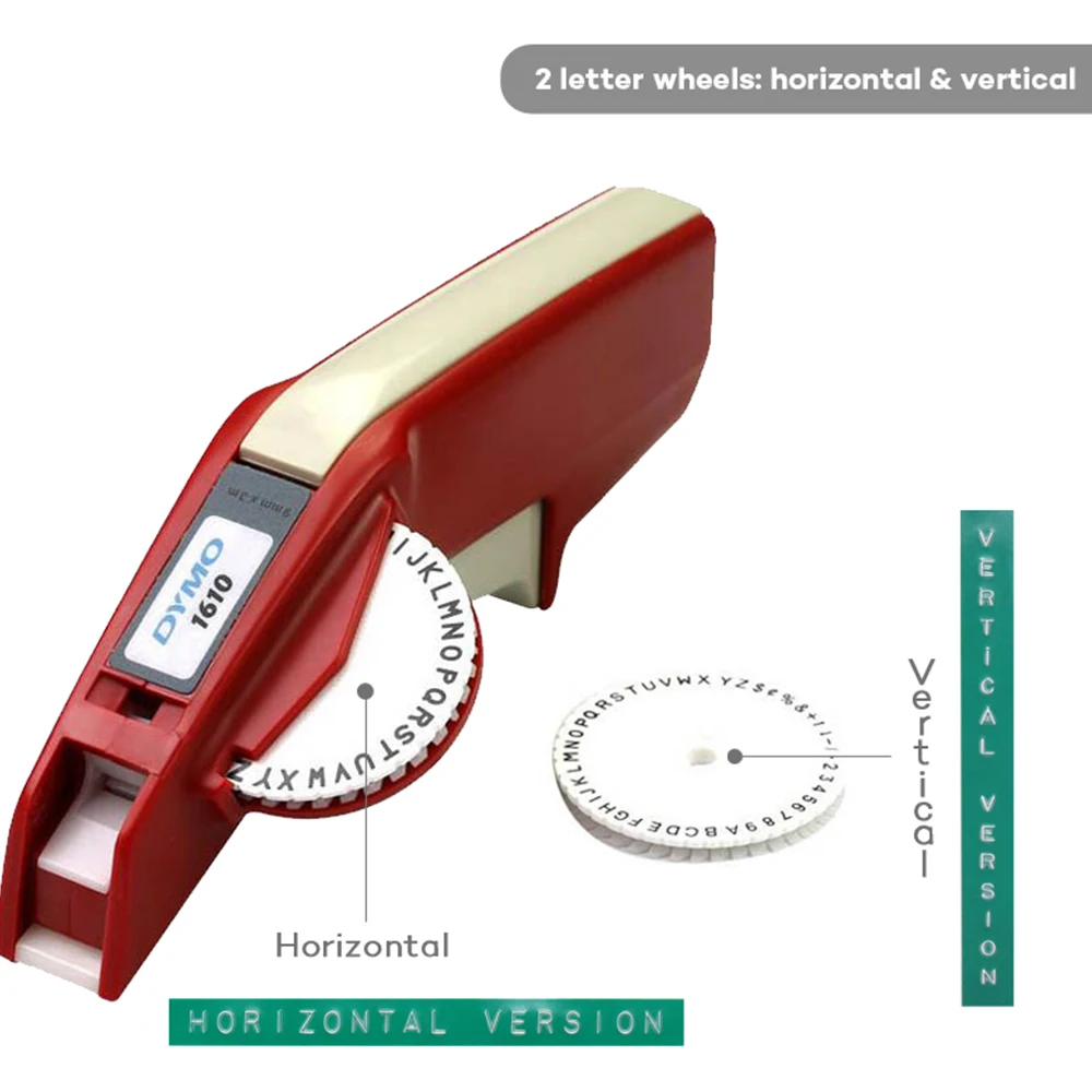 Dymo 1610 Fabricante de Etiquetas Manuais com Rolos Etiquetas de Plástico para 3d Faça Você Mesmo Gravando Impressora de Etiquetas de Plástico Dymo Gravar Máquina Manual - Imagem 5