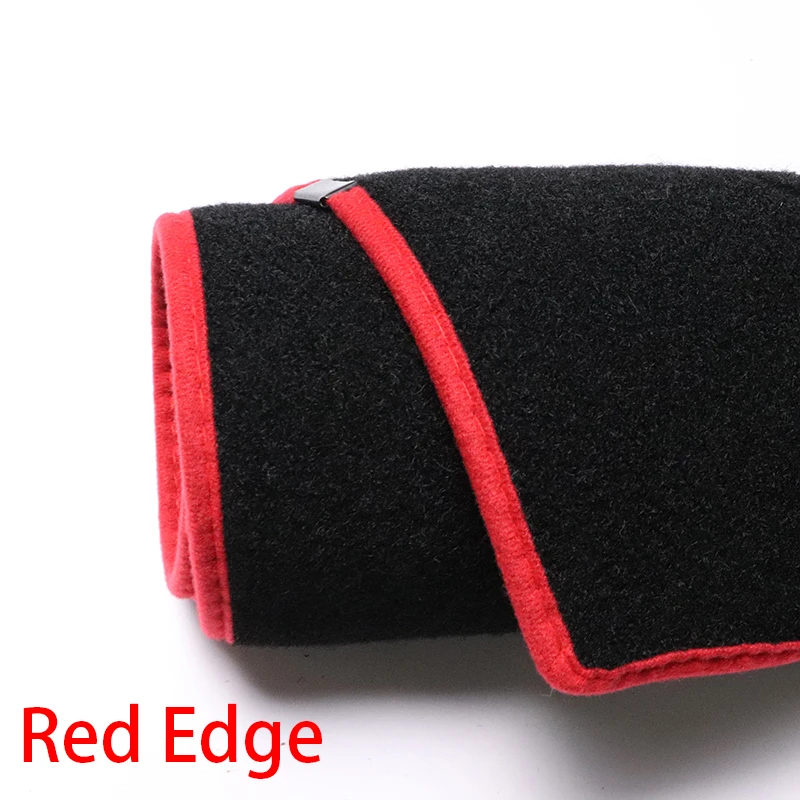 Red edge Для Ford Ranger T6 2011 2012 2013- приборной панели крышка козырек от солнца Non-slip Dash коврик ковер, автомобильные наклейки, аксессуары для интерьера - Название цвета: Red edge