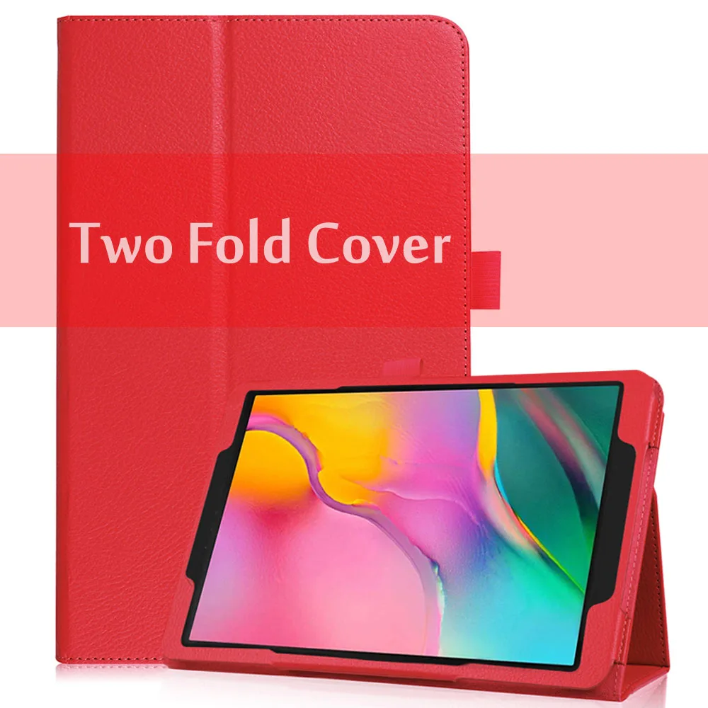 Вращающийся на 360 из искусственной кожи чехол для samsung Galaxy Tab A 8,0 T290 T295 T297 чехол Tab A 8,0 SM-T290 SM-T295 чехол - Цвет: Fold Red