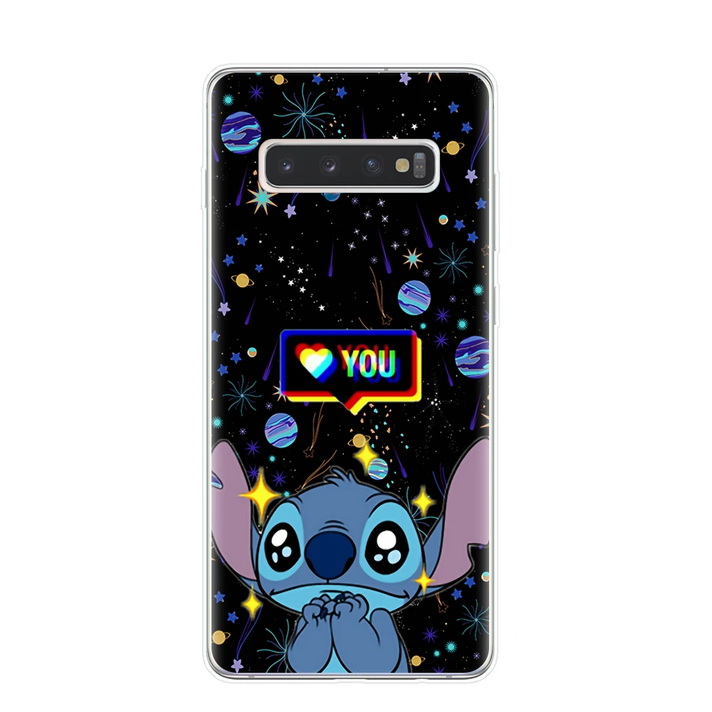 Мягкий чехол для телефона из ТПУ для samsung S6 S7 Edge S8 S9 S10 Plus Lite S10E 5G Note 8 9 10 Pro милый чехол с мультяшным стежком