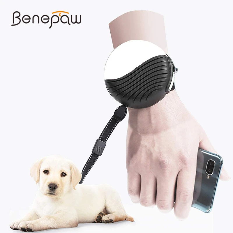 Выдвижной Поводок для собак Benepaw модный светоотражающий нейлоновый эргономичный